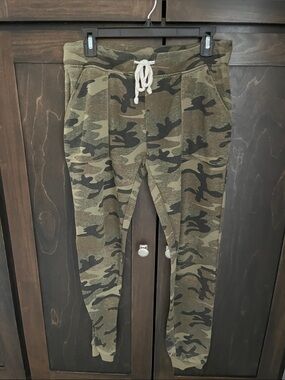 Alternative Olive & Black Camo Drawstring Joggers